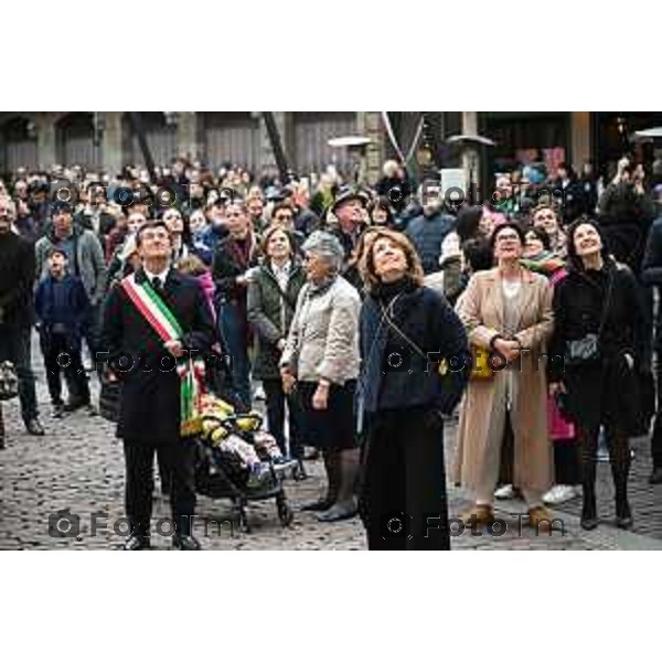 Foto Manzoni Tiziano/LaPresse 15-03-2024 Bergamo Italia- Cronaca Bergamo inaugurazione Archivi storici Biblioteca Angelo Mai e agli archivi degli architetti in Casa Suardi.