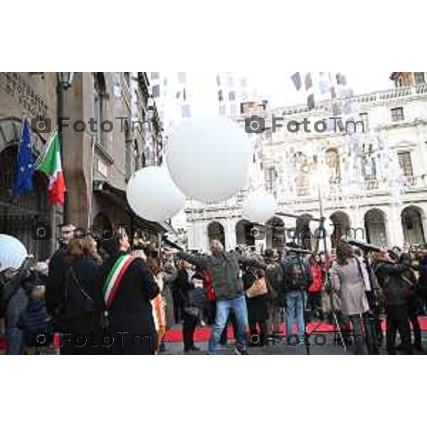 Foto Manzoni Tiziano/LaPresse 15-03-2024 Bergamo Italia- Cronaca Bergamo inaugurazione Archivi storici Biblioteca Angelo Mai e agli archivi degli architetti in Casa Suardi.