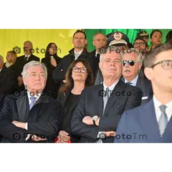 Foto Manzoni Tiziano/LaPresse 16-03-2023 Bergamo Italia- Cronaca cerimonia del Giuramento solenne degli Allievi Ufficiali guardia di Finanza del 123° Corso «Monte Sperone IV»Ministro dell’Economia e delle Finanze, On. Giancarlo Giorgetti, del Comandante Generale della Guardia di Finanza, Generale di Corpo d’Armata Andrea De Gennaro