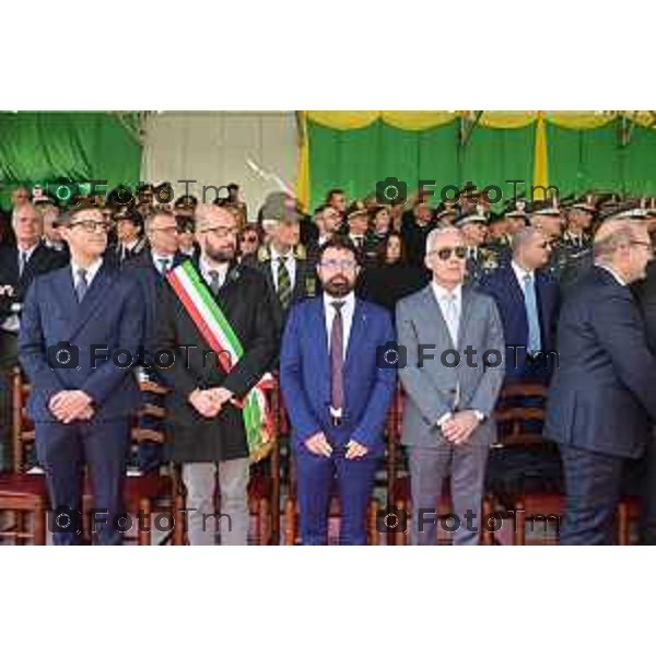 Foto Manzoni Tiziano/LaPresse 16-03-2023 Bergamo Italia- Cronaca cerimonia del Giuramento solenne degli Allievi Ufficiali guardia di Finanza del 123° Corso «Monte Sperone IV»Ministro dell’Economia e delle Finanze, On. Giancarlo Giorgetti, del Comandante Generale della Guardia di Finanza, Generale di Corpo d’Armata Andrea De Gennaro