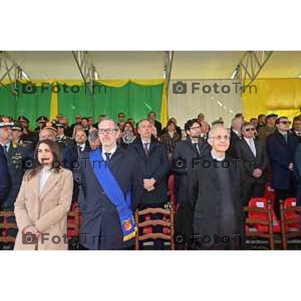 Foto Manzoni Tiziano/LaPresse 16-03-2023 Bergamo Italia- Cronaca cerimonia del Giuramento solenne degli Allievi Ufficiali guardia di Finanza del 123° Corso «Monte Sperone IV»Ministro dell’Economia e delle Finanze, On. Giancarlo Giorgetti, del Comandante Generale della Guardia di Finanza, Generale di Corpo d’Armata Andrea De Gennaro