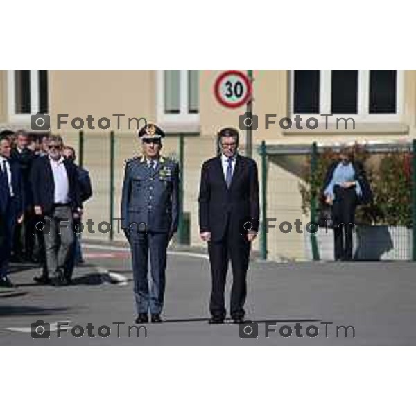 Foto Manzoni Tiziano/LaPresse 16-03-2023 Bergamo Italia- Cronaca cerimonia del Giuramento solenne degli Allievi Ufficiali guardia di Finanza del 123° Corso «Monte Sperone IV»Ministro dell’Economia e delle Finanze, On. Giancarlo Giorgetti, del Comandante Generale della Guardia di Finanza, Generale di Corpo d’Armata Andrea De Gennaro