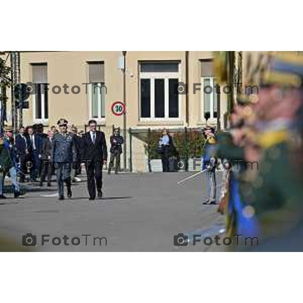 Foto Manzoni Tiziano/LaPresse 16-03-2023 Bergamo Italia- Cronaca cerimonia del Giuramento solenne degli Allievi Ufficiali guardia di Finanza del 123° Corso «Monte Sperone IV»Ministro dell’Economia e delle Finanze, On. Giancarlo Giorgetti, del Comandante Generale della Guardia di Finanza, Generale di Corpo d’Armata Andrea De Gennaro