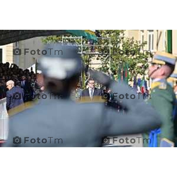 Foto Manzoni Tiziano/LaPresse 16-03-2023 Bergamo Italia- Cronaca cerimonia del Giuramento solenne degli Allievi Ufficiali guardia di Finanza del 123° Corso «Monte Sperone IV»Ministro dell’Economia e delle Finanze, On. Giancarlo Giorgetti, del Comandante Generale della Guardia di Finanza, Generale di Corpo d’Armata Andrea De Gennaro