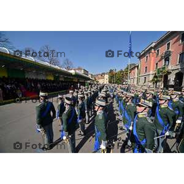 Foto Manzoni Tiziano/LaPresse 16-03-2023 Bergamo Italia- Cronaca cerimonia del Giuramento solenne degli Allievi Ufficiali guardia di Finanza del 123° Corso «Monte Sperone IV»Ministro dell’Economia e delle Finanze, On. Giancarlo Giorgetti, del Comandante Generale della Guardia di Finanza, Generale di Corpo d’Armata Andrea De Gennaro