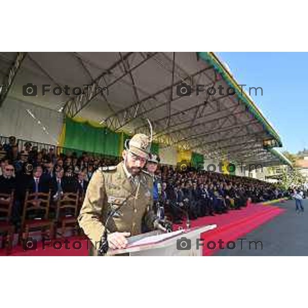 Foto Manzoni Tiziano/LaPresse 16-03-2023 Bergamo Italia- Cronaca cerimonia del Giuramento solenne degli Allievi Ufficiali guardia di Finanza del 123° Corso «Monte Sperone IV»Ministro dell’Economia e delle Finanze, On. Giancarlo Giorgetti, del Comandante Generale della Guardia di Finanza, Generale di Corpo d’Armata Andrea De Gennaro