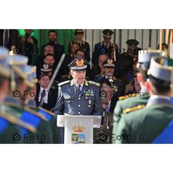 Foto Manzoni Tiziano/LaPresse 16-03-2023 Bergamo Italia- Cronaca cerimonia del Giuramento solenne degli Allievi Ufficiali guardia di Finanza del 123° Corso «Monte Sperone IV»Ministro dell’Economia e delle Finanze, On. Giancarlo Giorgetti, del Comandante Generale della Guardia di Finanza, Generale di Corpo d’Armata Andrea De Gennaro