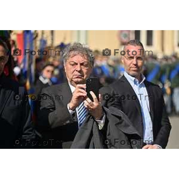 Foto Manzoni Tiziano/LaPresse 16-03-2023 Bergamo Italia- Cronaca cerimonia del Giuramento solenne degli Allievi Ufficiali guardia di Finanza del 123° Corso «Monte Sperone IV»Ministro dell’Economia e delle Finanze, On. Giancarlo Giorgetti, del Comandante Generale della Guardia di Finanza, Generale di Corpo d’Armata Andrea De Gennaro