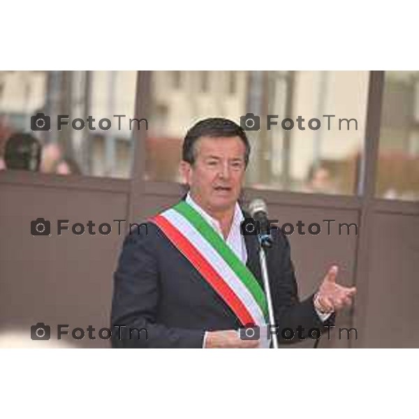 Foto Manzoni Tiziano/LaPresse 1-03-2024 Bergamo Italia- Cronaca Bergamo inaugurazione dei porticati dell\'ex mercato ortofrutticolo riqualificati e INTITOLAZIONE della nuova sala "Mimmo Boninelli" Biblioteca Tiraboschi