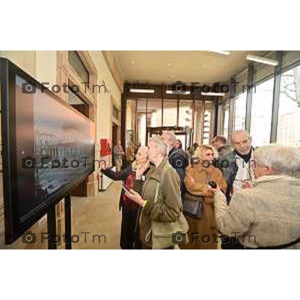 Foto Manzoni Tiziano/LaPresse 1-03-2024 Bergamo Italia- Cronaca Bergamo inaugurazione dei porticati dell\'ex mercato ortofrutticolo riqualificati e INTITOLAZIONE della nuova sala "Mimmo Boninelli" Biblioteca Tiraboschi