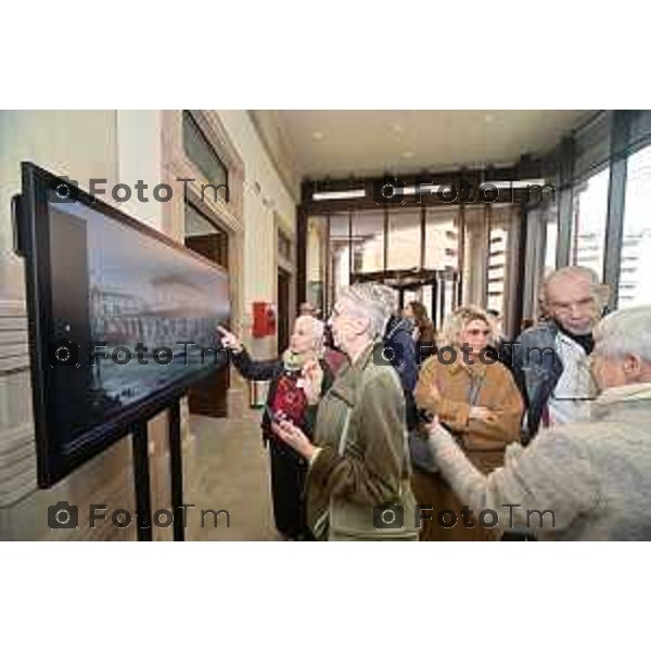 Foto Manzoni Tiziano/LaPresse 1-03-2024 Bergamo Italia- Cronaca Bergamo inaugurazione dei porticati dell\'ex mercato ortofrutticolo riqualificati e INTITOLAZIONE della nuova sala "Mimmo Boninelli" Biblioteca Tiraboschi