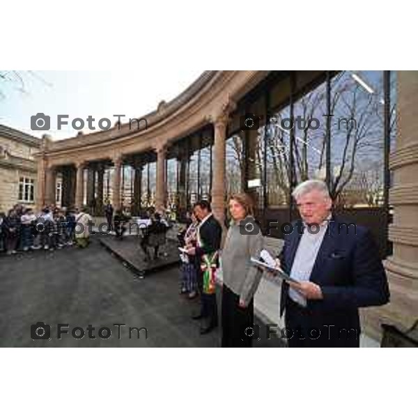 Foto Manzoni Tiziano/LaPresse 1-03-2024 Bergamo Italia- Cronaca Bergamo inaugurazione dei porticati dell\'ex mercato ortofrutticolo riqualificati e INTITOLAZIONE della nuova sala "Mimmo Boninelli" Biblioteca Tiraboschi