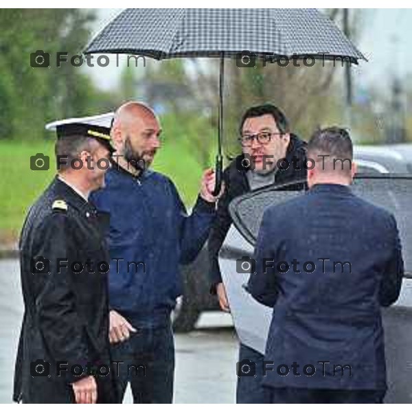 Foto Manzoni Tiziano/LaPresse 26-03-2024 Bergamo Italia- Cronaca Bergamo incontro Matteo Salvini ministro trasporti fine lavori autostrada A4