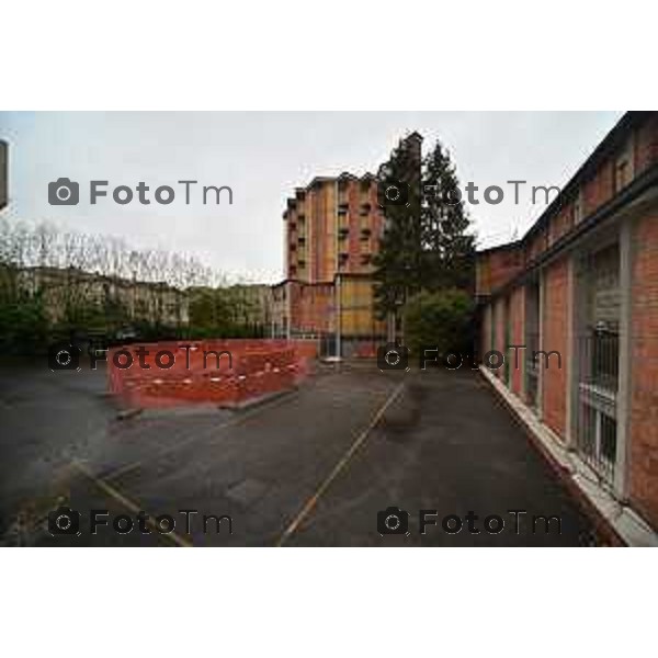 Tiziano Manzoni/LaPresse 28 -02- 2024 Bergamo, Italia Cronaca Bergamo Avvio del cantiere del Villaggio di Comunità al Sacro Cuore