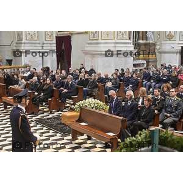 Tiziano Manzoni/LaPresse 5--04- 2024 Bergamo, Italia CronacaBergamo Duomo in Città Alta i funerali del dirigente Frfancesco Accetta