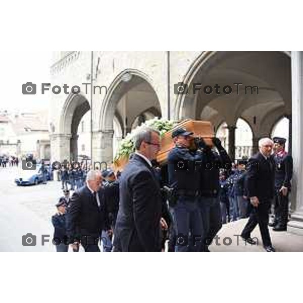 Tiziano Manzoni/LaPresse 5--04- 2024 Bergamo, Italia CronacaBergamo Duomo in Città Alta i funerali del dirigente Frfancesco Accetta