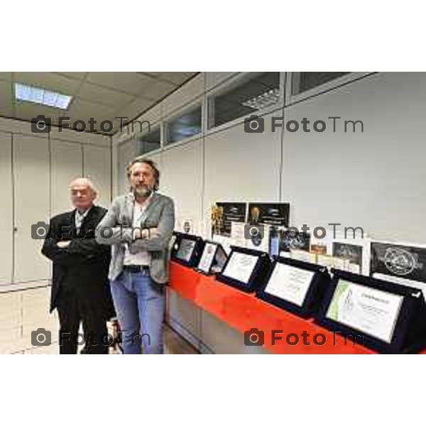 Tiziano Manzoni/LaPresse 10-04- 2024 Bergamo, Italia Cronaca Visita linea produzione formaggi caseificio Arrigoni Battista Pagazzano Bg