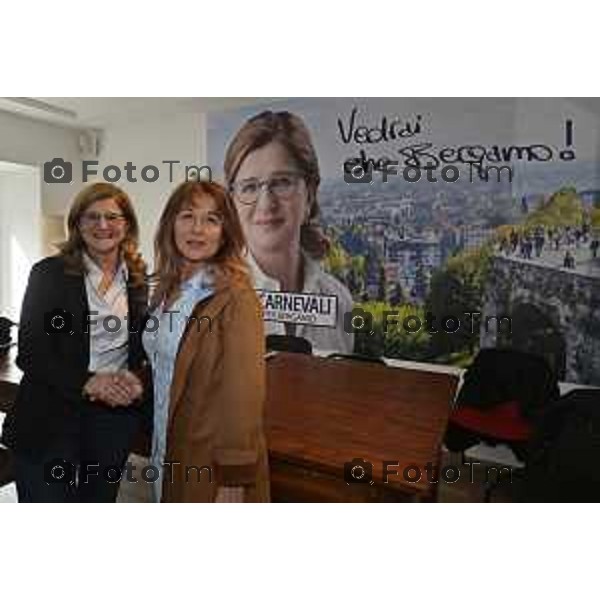 Tiziano Manzoni/LaPresse 11 -04- 2024 Bergamo, Italia Cronaca conferenza stampa sostegno Partito Socialista Italiano ad Elena Carnevali, candidata sindaca alle elezioni comunali di Bergamo dell’8-9 giugno,presentazione candidata PSI Giovanna Giupponi e per illustrare il contributo del PSI alle linee programmatiche della coalizione di centro sinistra.