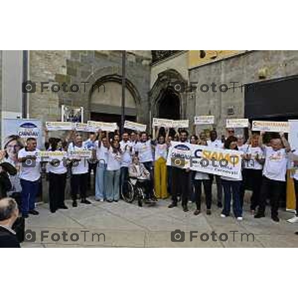 Tiziano Manzoni/LaPresse 12-4 - 2024 Bergamo, Italia Cronaca Bergamo Lista Civica Elena Carnevali Sindaca si presenta alla città