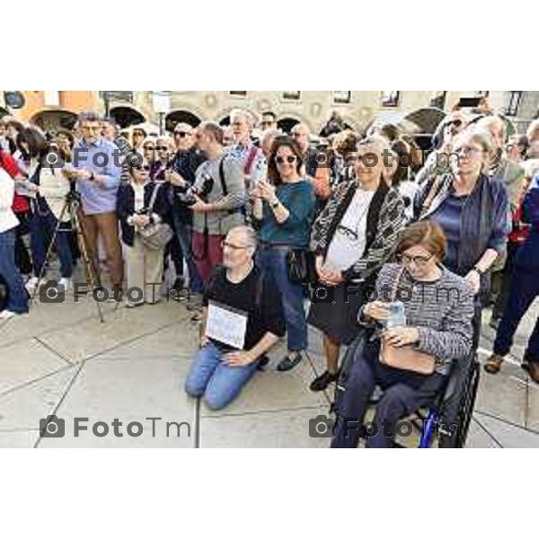 Tiziano Manzoni/LaPresse 12-4 - 2024 Bergamo, Italia Cronaca Bergamo Lista Civica Elena Carnevali Sindaca si presenta alla città