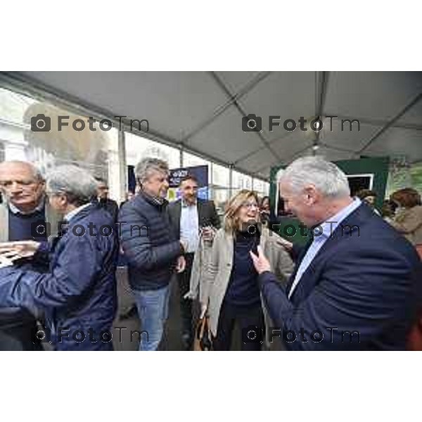 Tiziano Manzoni/LaPresse 20-04- 2024 Bergamo, Italia Cronaca BergamoBergamo inaugurazione fiera del libro Bergamo 2024