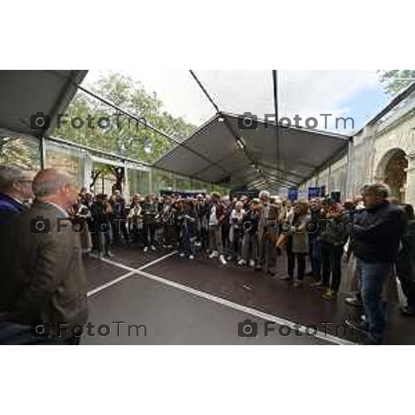 Tiziano Manzoni/LaPresse 20-04- 2024 Bergamo, Italia Cronaca BergamoBergamo inaugurazione fiera del libro Bergamo 2024