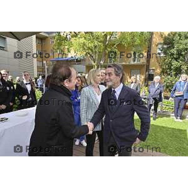 Tiziano Manzoni/LaPresse 20-04- 2024 Bergamo, Italia CronacaBergamo Clinica San Francesco inaugurato nuvi spazi oncologia con Fontana Facchinetti Antonello Zangrandi, direttore generale della Clinica San Francesco