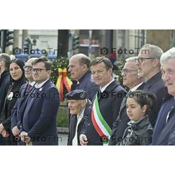 Tiziano Manzoni/LaPresse 2 5--04- 2024 Bergamo, Italia Cronaca Bergamo 25 aprile 2024 festa della liberazione celebrazione e discorsi Bersani