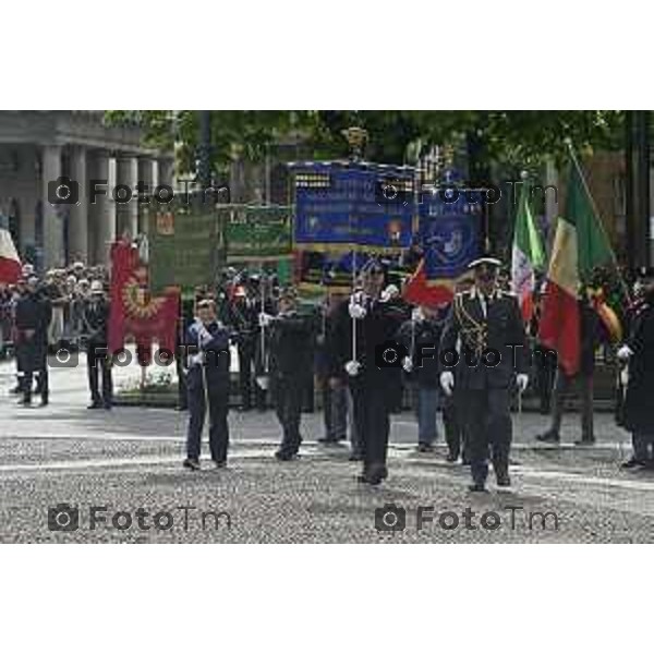 Tiziano Manzoni/LaPresse 2 5--04- 2024 Bergamo, Italia Cronaca Bergamo 25 aprile 2024 festa della liberazione celebrazione e discorsi Bersani