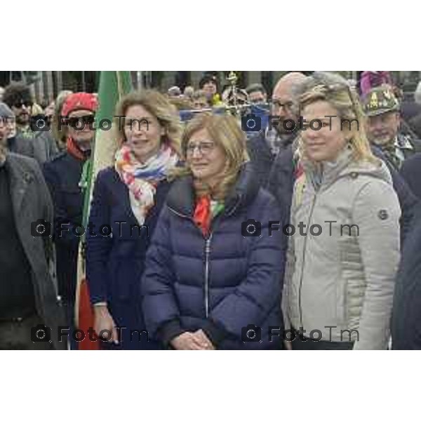 Tiziano Manzoni/LaPresse 2 5--04- 2024 Bergamo, Italia Cronaca Bergamo 25 aprile 2024 festa della liberazione celebrazione e discorsi Bersani