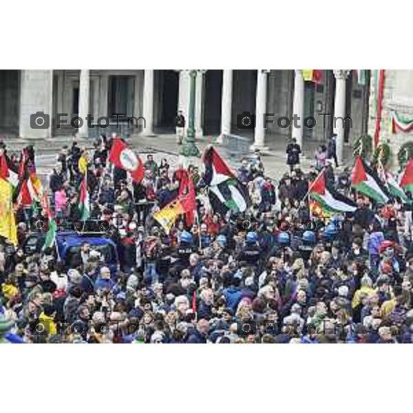 Tiziano Manzoni/LaPresse 2 5--04- 2024 Bergamo, Italia Cronaca Bergamo 25 aprile 2024 festa della liberazione celebrazione e discorsi Bersani