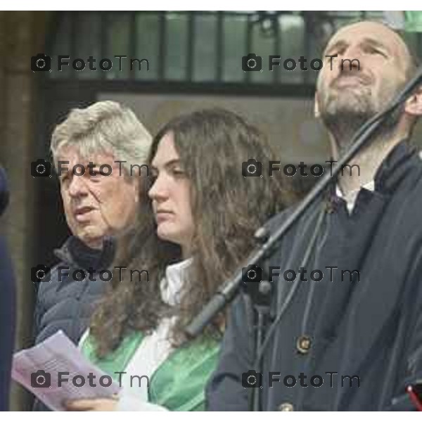 Tiziano Manzoni/LaPresse 2 5--04- 2024 Bergamo, Italia Cronaca Bergamo 25 aprile 2024 festa della liberazione celebrazione e discorsi Bersani