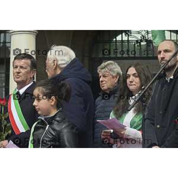 Tiziano Manzoni/LaPresse 2 5--04- 2024 Bergamo, Italia Cronaca Bergamo 25 aprile 2024 festa della liberazione celebrazione e discorsi Bersani