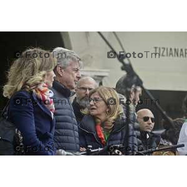 Tiziano Manzoni/LaPresse 2 5--04- 2024 Bergamo, Italia Cronaca Bergamo 25 aprile 2024 festa della liberazione celebrazione e discorsi Bersani