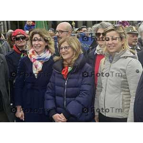 Tiziano Manzoni/LaPresse 2 5--04- 2024 Bergamo, Italia Cronaca Bergamo 25 aprile 2024 festa della liberazione celebrazione e discorsi Bersani