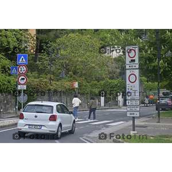 Tiziano Manzoni/LaPresse 265--04- 2024 Bergamo, Italia Cronaca Bergamo nuova viabilità e apertura del parcheggio di via Fara