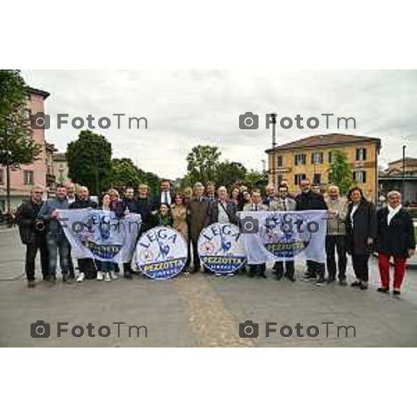 Tiziano Manzoni/LaPresse 03-05- 2024 Bergamo, Italia Cronaca Bergamo presentazione lista Lega amministrative Pezzotta sindaco 2024