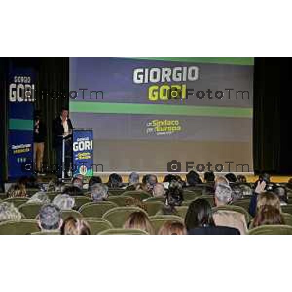 Tiziano Manzoni/LaPresse 85--05- 2024 Bergamo, Italia Cronaca Bergamo Giorgio Gori lancia la sua candidatura alle Europee