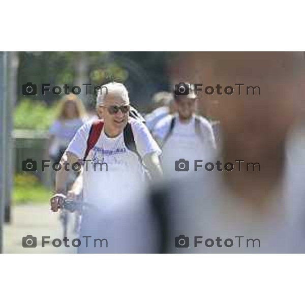 Tiziano Manzoni/LaPresse 18--05- 2024 Bergamo, Italia Cronaca IncontroBergamo Giornata dei Quartieri Elena Carnevali e Giorgio Gori insieme in bicicletta per incontrare cittadini.