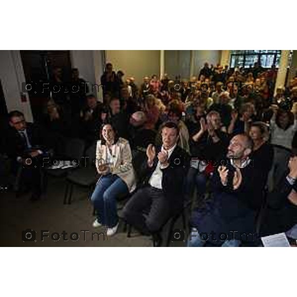 Tiziano Manzoni/LaPresse 16-05- 2024 Bergamo, Italia Cronaca Bergamo Segretaria Nazionale del Partito Democratico Elly Schlein, 2024