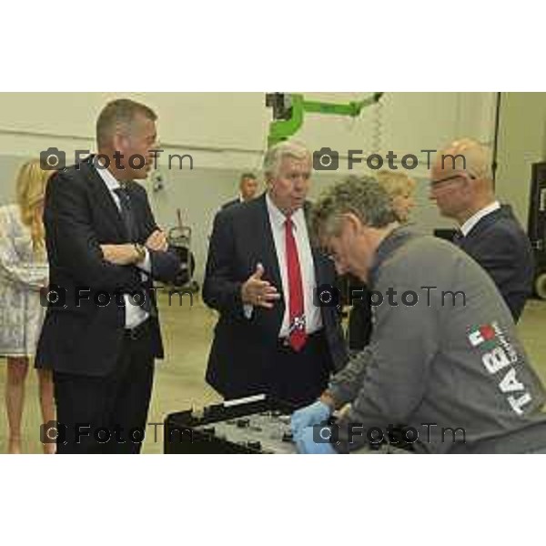 Tiziano Manzoni/LaPresse 5--05- 2024 Bergamo, Italia Cronaca 57° Governatore del Missouri Mr. Mike Parson, appositamente giunto in Italia per esprimere la propria gratitudine per il recente investimento dell’azienda TAB a Liberty, Missouri. Riccardo Ferrari Bogomir Auprih