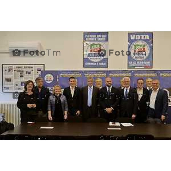 Tiziano Manzoni/LaPresse 23--05- 2024 Bergamo, Italia Cronaca Bergamo Sottosegretario alle infrastrutture e ai trasporti e deputato di Forza Italia, Tullio Ferrante sede di Forza Italia di Bergamo