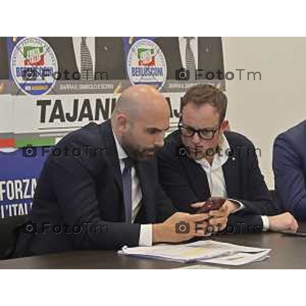 Tiziano Manzoni/LaPresse 23--05- 2024 Bergamo, Italia Cronaca Bergamo Sottosegretario alle infrastrutture e ai trasporti e deputato di Forza Italia, Tullio Ferrante sede di Forza Italia di Bergamo