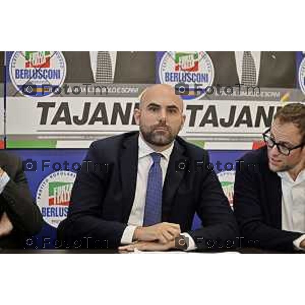 Tiziano Manzoni/LaPresse 23--05- 2024 Bergamo, Italia Cronaca Bergamo Sottosegretario alle infrastrutture e ai trasporti e deputato di Forza Italia, Tullio Ferrante sede di Forza Italia di Bergamo