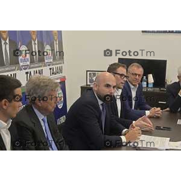 Tiziano Manzoni/LaPresse 23--05- 2024 Bergamo, Italia Cronaca Bergamo Sottosegretario alle infrastrutture e ai trasporti e deputato di Forza Italia, Tullio Ferrante sede di Forza Italia di Bergamo