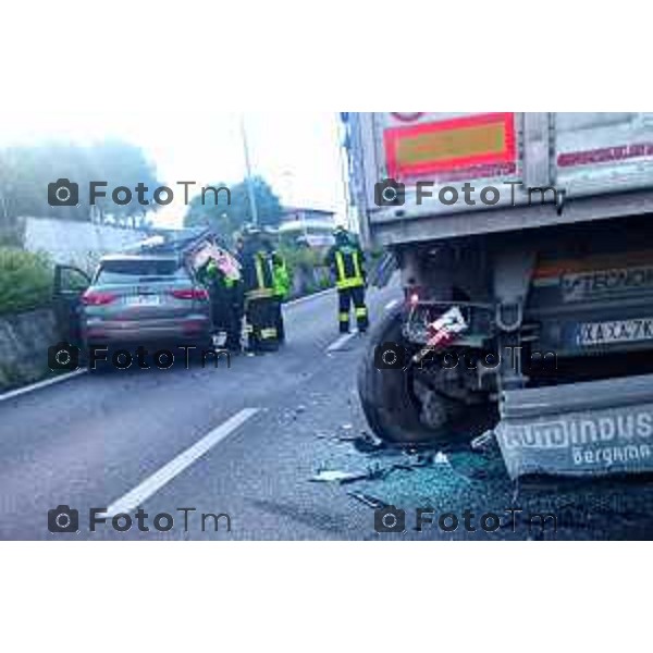 Tiziano Manzoni/LaPresse 28--05- 2024 Bergamo, Italia Cronaca Asse interurbano uscita Dalmine incidente mortale