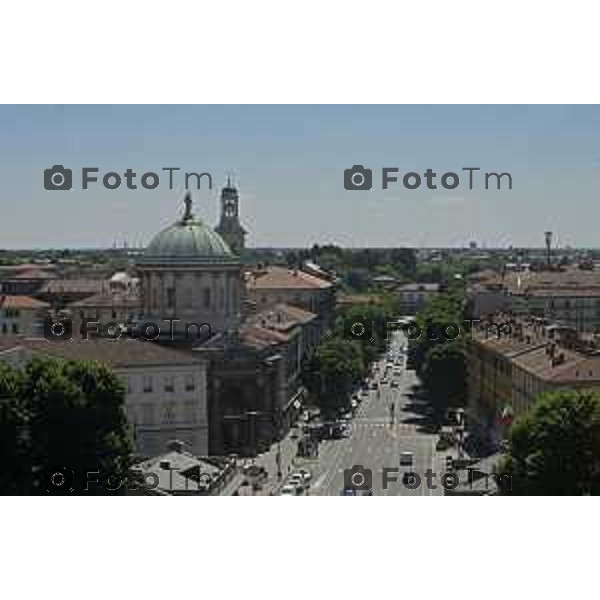 Tiziano Manzoni/LaPresse 1--06- 2024 Bergamo, Italia Cronaca Bergamo vista dall\'alto panoramiche fPorta nuova