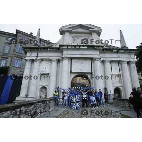 Tiziano Manzoni/LaPresse 31--05- 2024 Bergamo, Italia Cronaca Bergamo Celebrazione Atalanta per coppa UEFA con bus scoperto nelle vie della città