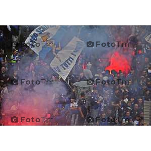 Tiziano Manzoni/LaPresse 31--05- 2024 Bergamo, Italia Cronaca Bergamo Celebrazione Atalanta per coppa UEFA con bus scoperto nelle vie della città