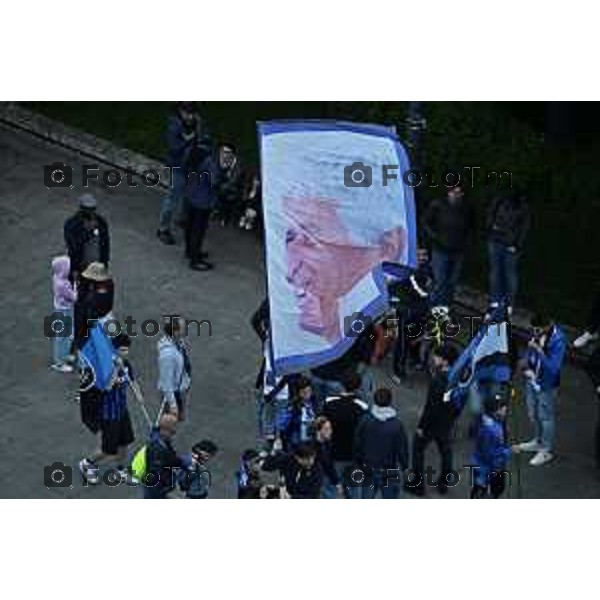 Tiziano Manzoni/LaPresse 31--05- 2024 Bergamo, Italia Cronaca Bergamo Celebrazione Atalanta per coppa UEFA con bus scoperto nelle vie della città